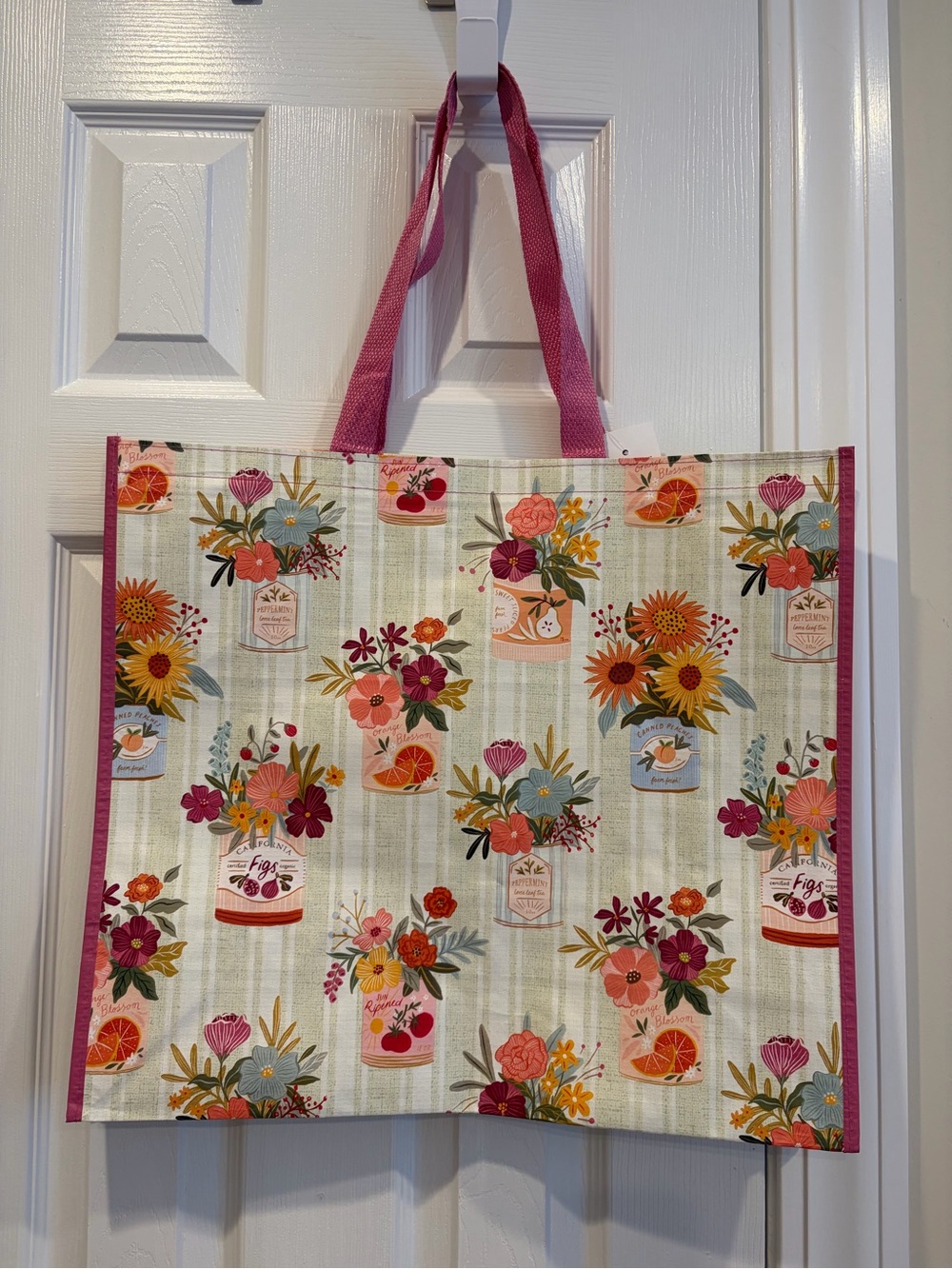 Homesense/ TJ Maxx Floral Mason Jar Reusable Tote Bag 🌸💐🌻